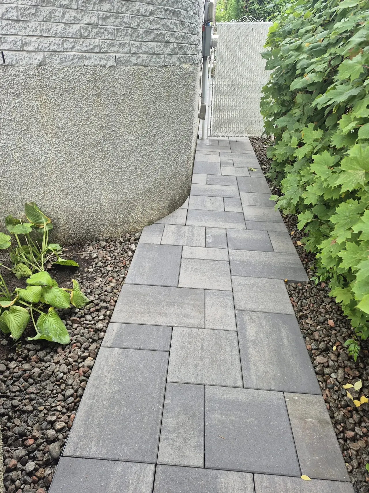 Réalisation de pavé uni — vue 3